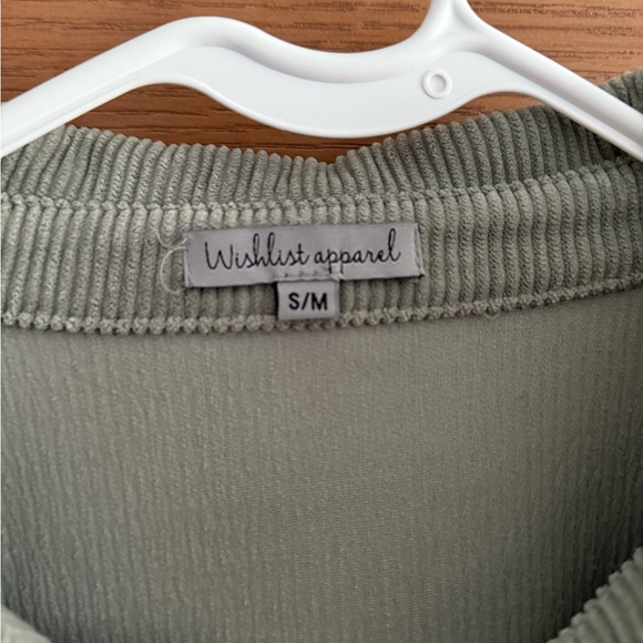 Green Corduroy Shacket - Picture 2 of 3